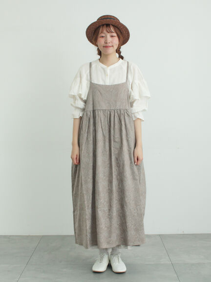 【メルヘン×Samansa Mos2】総刺繍ワンピース（オフホワイト/ブラック/モカ）｜Samansa Mos2（サマンサ モスモス）通販