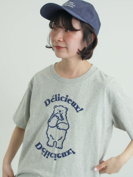 【メルヘン×Samansa Mos2】発泡プリントTシャツ（オフホワイト/グレー/ピンク）｜Samansa Mos2（サマンサ モスモス）通販