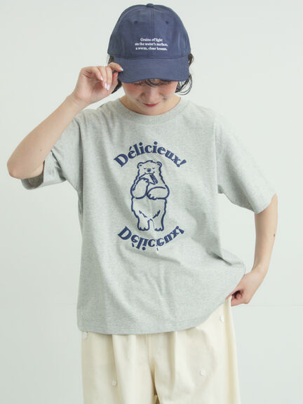 【メルヘン×Samansa Mos2】発泡プリントTシャツ（オフホワイト/グレー/ピンク）｜Samansa Mos2（サマンサ モスモス）通販