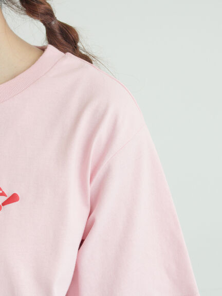 【メルヘン×Samansa Mos2】発泡プリントTシャツ（オフホワイト/グレー/ピンク）｜Samansa Mos2（サマンサ モスモス）通販