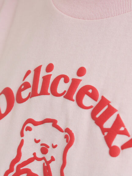 【メルヘン×Samansa Mos2】発泡プリントTシャツ（オフホワイト/グレー/ピンク）｜Samansa Mos2（サマンサ モスモス）通販