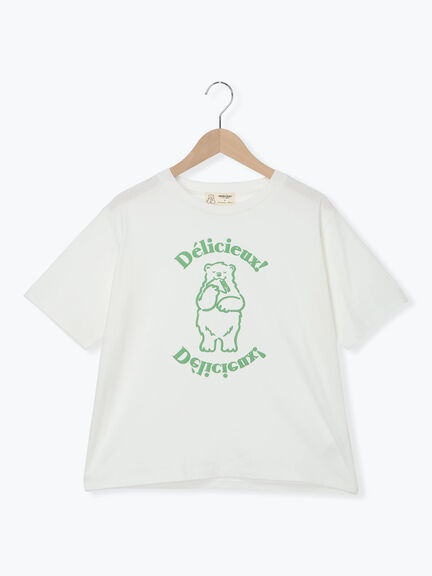 【メルヘン×Samansa Mos2】発泡プリントTシャツ（オフホワイト/グレー/ピンク）｜Samansa Mos2（サマンサ モスモス）通販