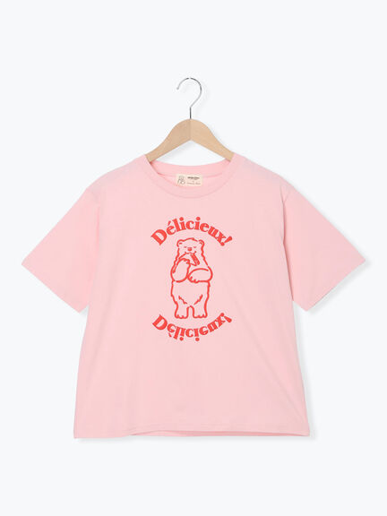 【メルヘン×Samansa Mos2】発泡プリントTシャツ（オフホワイト/グレー/ピンク）｜Samansa Mos2（サマンサ モスモス）通販