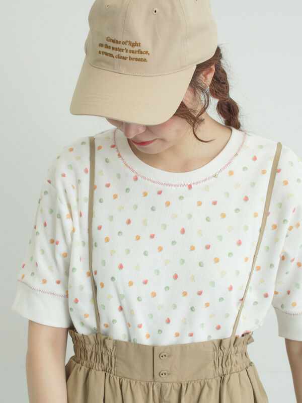 swさん専用 メルヘン×Samansa Mos2】ワッフル総柄Tシャツ（オフホワイト/ミント
