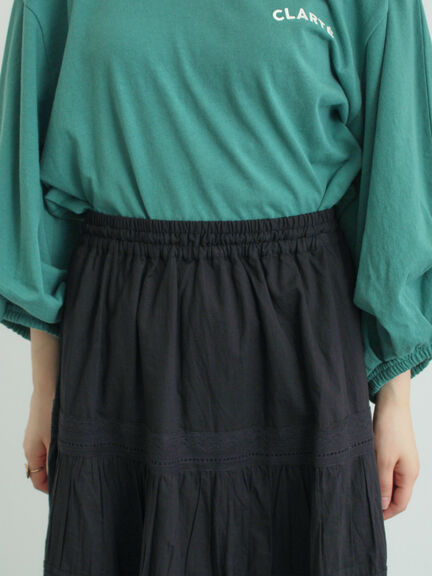 ティアードレーススカート（オフホワイト/ブラック/グレージュ）｜Samansa Mos2（サマンサ モスモス）通販