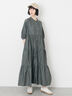 【接触冷感】ライトオンスデニムワンピース（チャコールグレー/サックスブルー/ネイビー）｜Samansa Mos2（サマンサ モスモス）通販