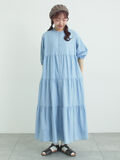 【接触冷感】ライトオンスデニムワンピース（サックスブルー）｜Samansa Mos2（サマンサ モスモス）通販