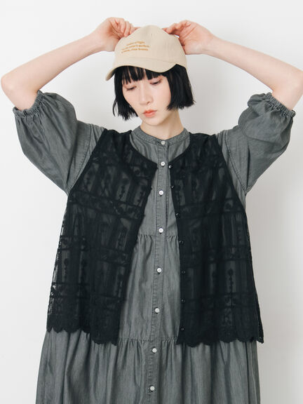 【接触冷感】ライトオンスデニムワンピース（チャコールグレー/サックスブルー/ネイビー）｜Samansa Mos2（サマンサ モスモス）通販