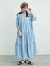 【接触冷感】ライトオンスデニムワンピース（チャコールグレー/サックスブルー/ネイビー）｜Samansa Mos2（サマンサ モスモス）通販