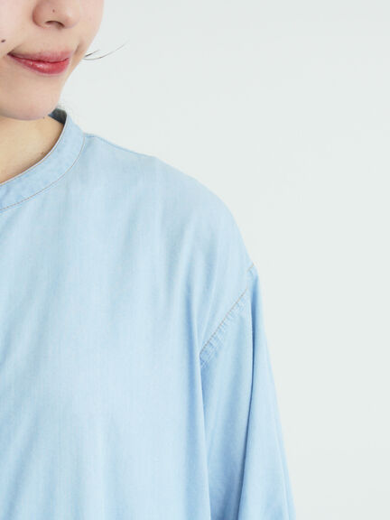 【接触冷感】ライトオンスデニムワンピース（チャコールグレー/サックスブルー/ネイビー）｜Samansa Mos2（サマンサ モスモス）通販