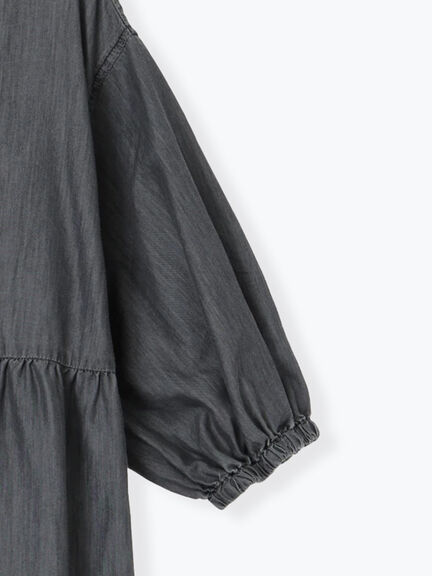 【接触冷感】ライトオンスデニムワンピース（チャコールグレー/サックスブルー/ネイビー）｜Samansa Mos2（サマンサ モスモス）通販