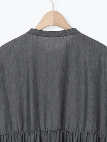 【接触冷感】ライトオンスデニムワンピース（チャコールグレー/サックスブルー/ネイビー）｜Samansa Mos2（サマンサ モスモス）通販