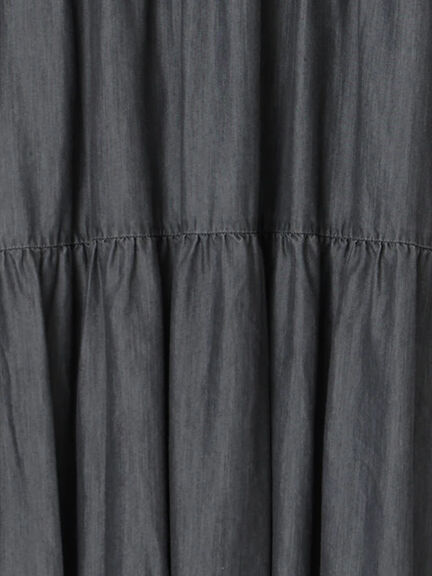 【接触冷感】ライトオンスデニムワンピース（チャコールグレー/サックスブルー/ネイビー）｜Samansa Mos2（サマンサ モスモス）通販