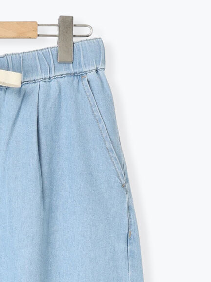 【接触冷感】デニムイージーパンツ（ブラック/サックスブルー/ブルー）｜Samansa Mos2（サマンサ モスモス）通販