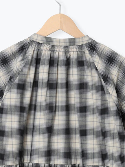 【遮熱】柄アソートバルーンスリーブワンピース（ブラック/ベージュ/サックスブルー/ネイビー）｜Samansa Mos2（サマンサ モスモス）通販