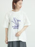 【接触冷感】ミニ裏毛切替フラワープリントTシャツ（オフホワイト）｜Samansa Mos2（サマンサ モスモス）通販