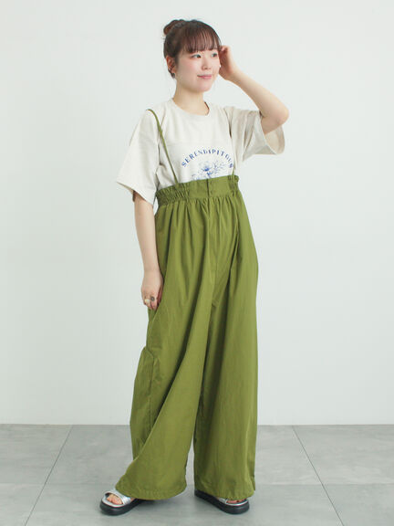 【接触冷感】ミニ裏毛切替フラワープリントTシャツ（オフホワイト/グレー/ベージュ）｜Samansa Mos2（サマンサ モスモス）通販