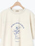 【接触冷感】ミニ裏毛切替フラワープリントTシャツ（オフホワイト/グレー/ベージュ）｜Samansa Mos2（サマンサ モスモス）通販