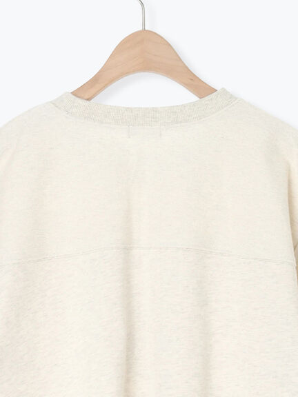 【接触冷感】ミニ裏毛切替フラワープリントTシャツ（オフホワイト/グレー/ベージュ）｜Samansa Mos2（サマンサ モスモス）通販