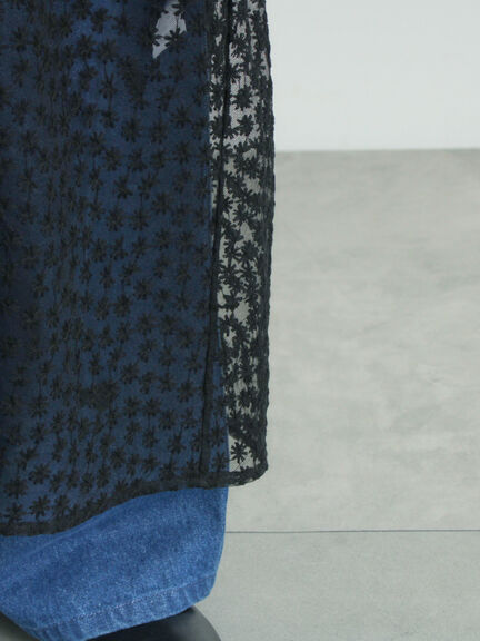 チュール刺繍前後2WAYノースリワンピース（オフホワイト/ブラック/キナリ）｜Samansa Mos2（サマンサ モスモス）通販