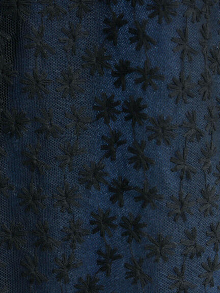 チュール刺繍前後2WAYノースリワンピース（オフホワイト/ブラック/キナリ）｜Samansa Mos2（サマンサ モスモス）通販