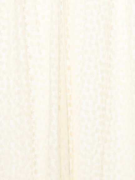 チュール刺繍前後2WAYノースリワンピース（オフホワイト/ブラック/キナリ）｜Samansa Mos2（サマンサ モスモス）通販