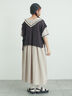 ビッグ襟前後2WAYワンピース（ブラック/ベージュ/ブルー）｜Samansa Mos2（サマンサ モスモス）通販