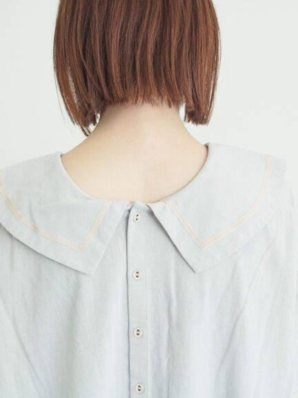 ビッグ襟前後2WAYワンピース（ブラック/ベージュ/ブルー）｜Samansa Mos2（サマンサ モスモス）通販