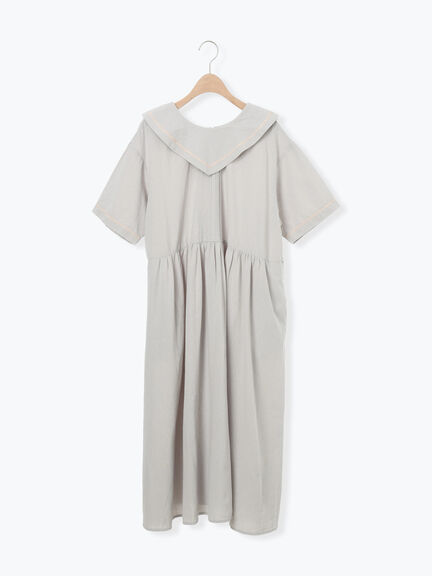 ビッグ襟前後2WAYワンピース（ブラック/ベージュ/ブルー）｜Samansa Mos2（サマンサ モスモス）通販