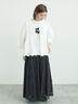 裾スカラップレース切替ブラウス（オフホワイト/ブラック/ベージュ）｜Samansa Mos2（サマンサ モスモス）通販