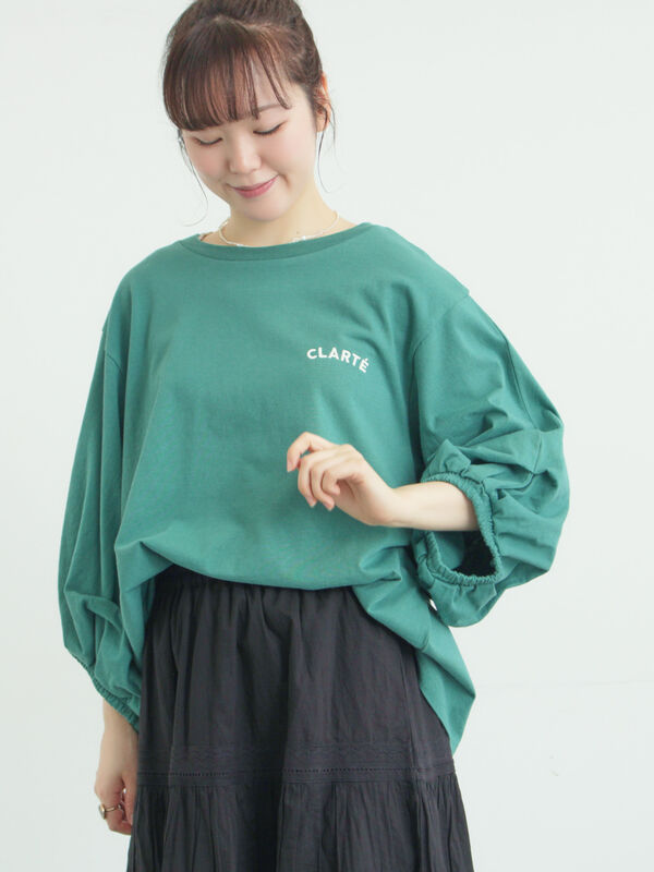 袖タックTシャツ（グリーン）｜Samansa Mos2（サマンサ モスモス）通販