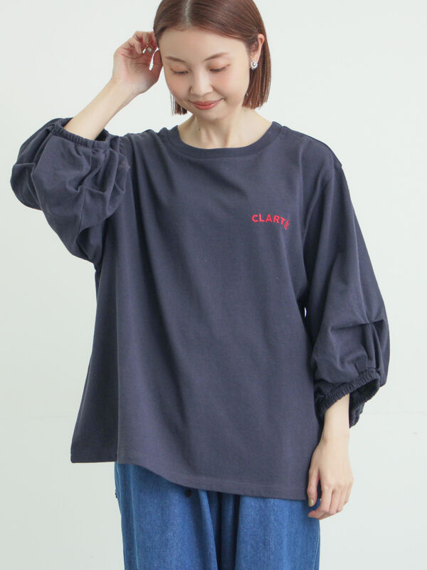 袖タックTシャツ（ネイビー）｜Samansa Mos2（サマンサ モスモス）通販