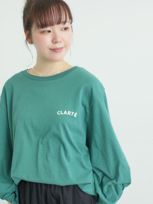 袖タックTシャツ（オフホワイト/グレー/グリーン/ネイビー/トップス/T