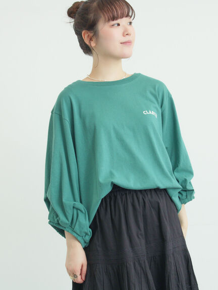 袖タックTシャツ（オフホワイト/グレー/グリーン/ネイビー）｜Samansa Mos2（サマンサ モスモス）通販