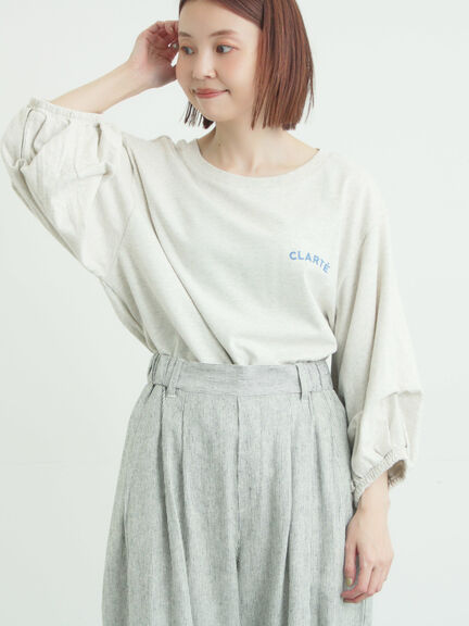 袖タックTシャツ（オフホワイト/グレー/グリーン/ネイビー）｜Samansa Mos2（サマンサ モスモス）通販