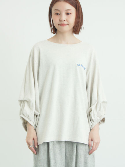 袖タックTシャツ（オフホワイト/グレー/グリーン/ネイビー）｜Samansa Mos2（サマンサ モスモス）通販