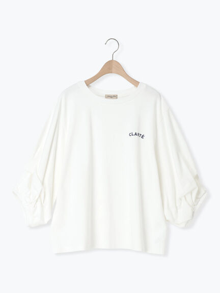 袖タックTシャツ（オフホワイト/グレー/グリーン/ネイビー）｜Samansa Mos2（サマンサ モスモス）通販