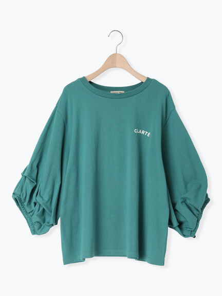 袖タックTシャツ（オフホワイト/グレー/グリーン/ネイビー）｜Samansa Mos2（サマンサ モスモス）通販