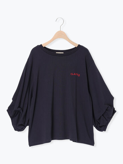 袖タックTシャツ（オフホワイト/グレー/グリーン/ネイビー）｜Samansa Mos2（サマンサ モスモス）通販