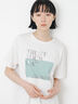 【接触冷感】スクエア箔ロゴTシャツ（オフホワイト）｜Samansa Mos2（サマンサ モスモス）通販