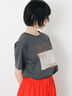 【接触冷感】スクエア箔ロゴTシャツ（オフホワイト/チャコールグレー/サックスブルー）｜Samansa Mos2（サマンサ モスモス）通販