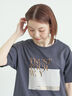 【接触冷感】スクエア箔ロゴTシャツ（オフホワイト/チャコールグレー/サックスブルー）｜Samansa Mos2（サマンサ モスモス）通販