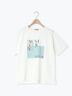 【接触冷感】スクエア箔ロゴTシャツ（オフホワイト/チャコールグレー/サックスブルー）｜Samansa Mos2（サマンサ モスモス）通販