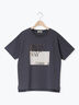 【接触冷感】スクエア箔ロゴTシャツ（オフホワイト/チャコールグレー/サックスブルー）｜Samansa Mos2（サマンサ モスモス）通販