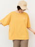 【接触冷感】ロゴ刺繍バックプリントTシャツ（オフホワイト/チャコールグレー/オレンジ/ブラウン）｜Samansa Mos2（サマンサ モスモス）通販