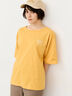 【接触冷感】ロゴ刺繍バックプリントTシャツ（オフホワイト/チャコールグレー/オレンジ/ブラウン）｜Samansa Mos2（サマンサ モスモス）通販