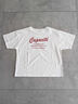 【接触冷感】ロゴ刺繍バックプリントTシャツ（オフホワイト/チャコールグレー/オレンジ/ブラウン）｜Samansa Mos2（サマンサ モスモス）通販