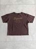 【接触冷感】ロゴ刺繍バックプリントTシャツ（オフホワイト/チャコールグレー/オレンジ/ブラウン）｜Samansa Mos2（サマンサ モスモス）通販