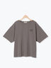 【接触冷感】ロゴ刺繍バックプリントTシャツ（オフホワイト/チャコールグレー/オレンジ/ブラウン）｜Samansa Mos2（サマンサ モスモス）通販