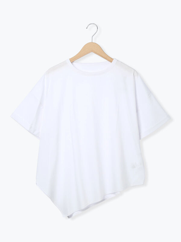 セール】 アシンメトリーリンガーTシャツ（ホワイト/ブラック/ネイビー